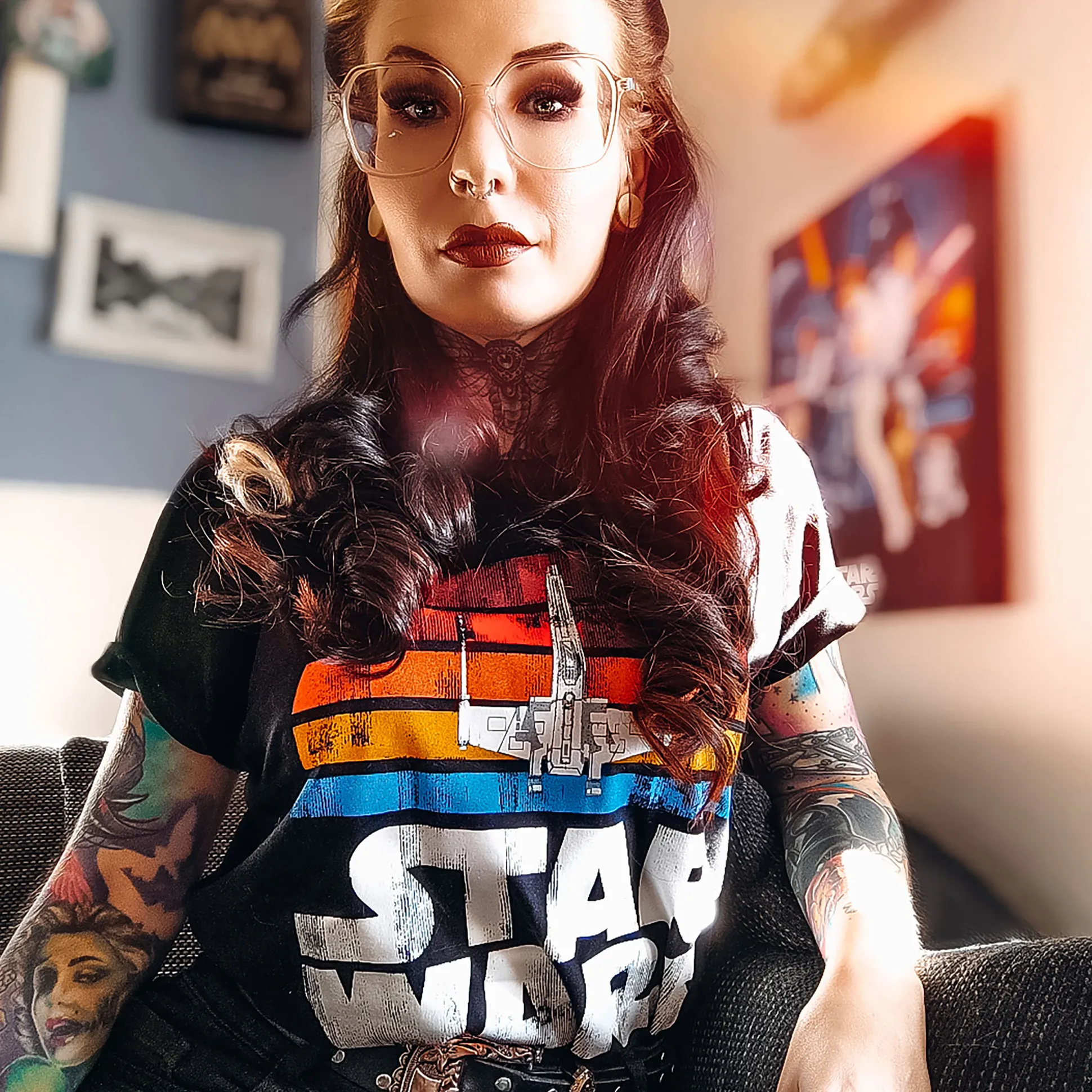 Star Wars van 1977 Retro T-shirt zwart