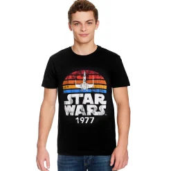 Star Wars van 1977 Retro T-shirt zwart