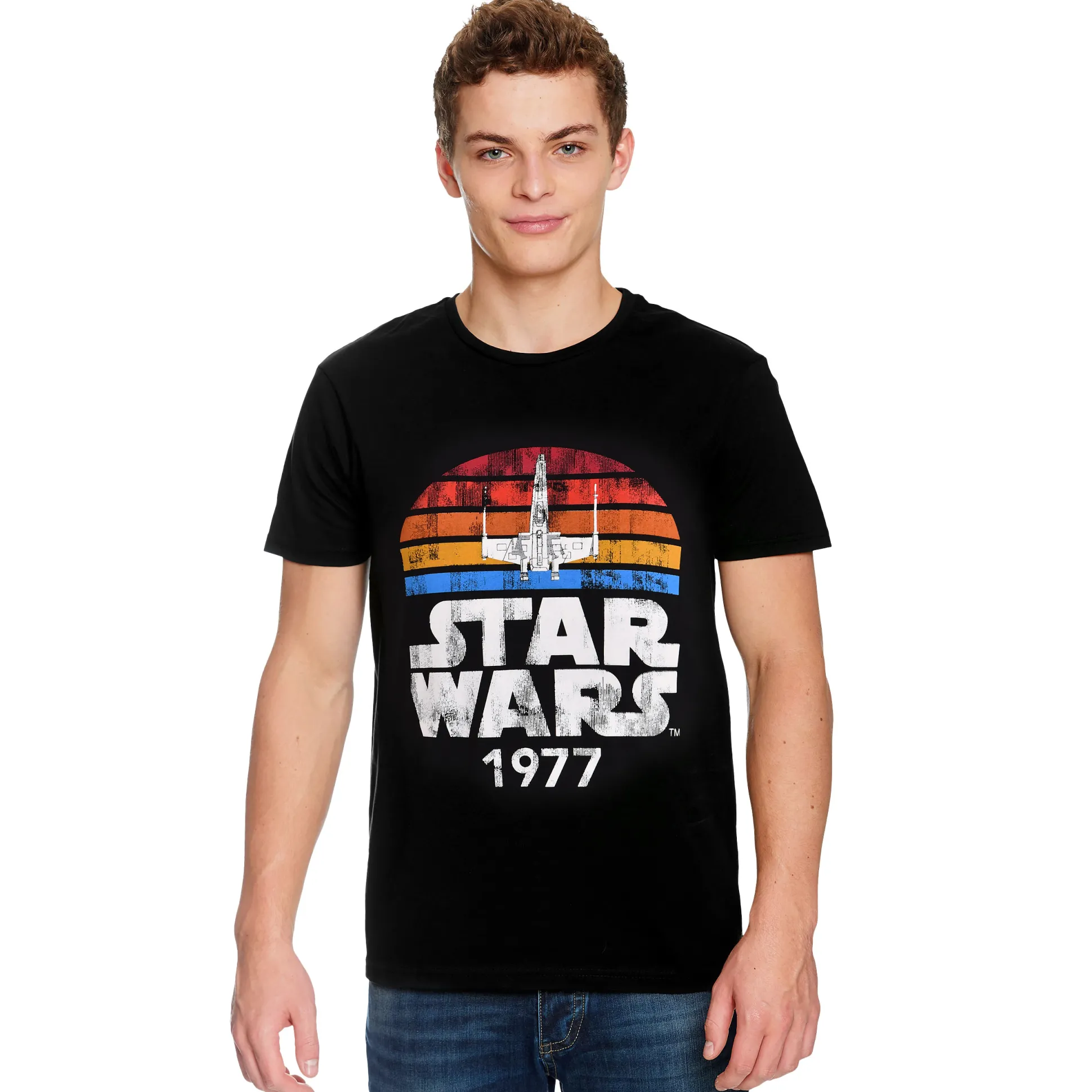 Star Wars van 1977 Retro T-shirt zwart