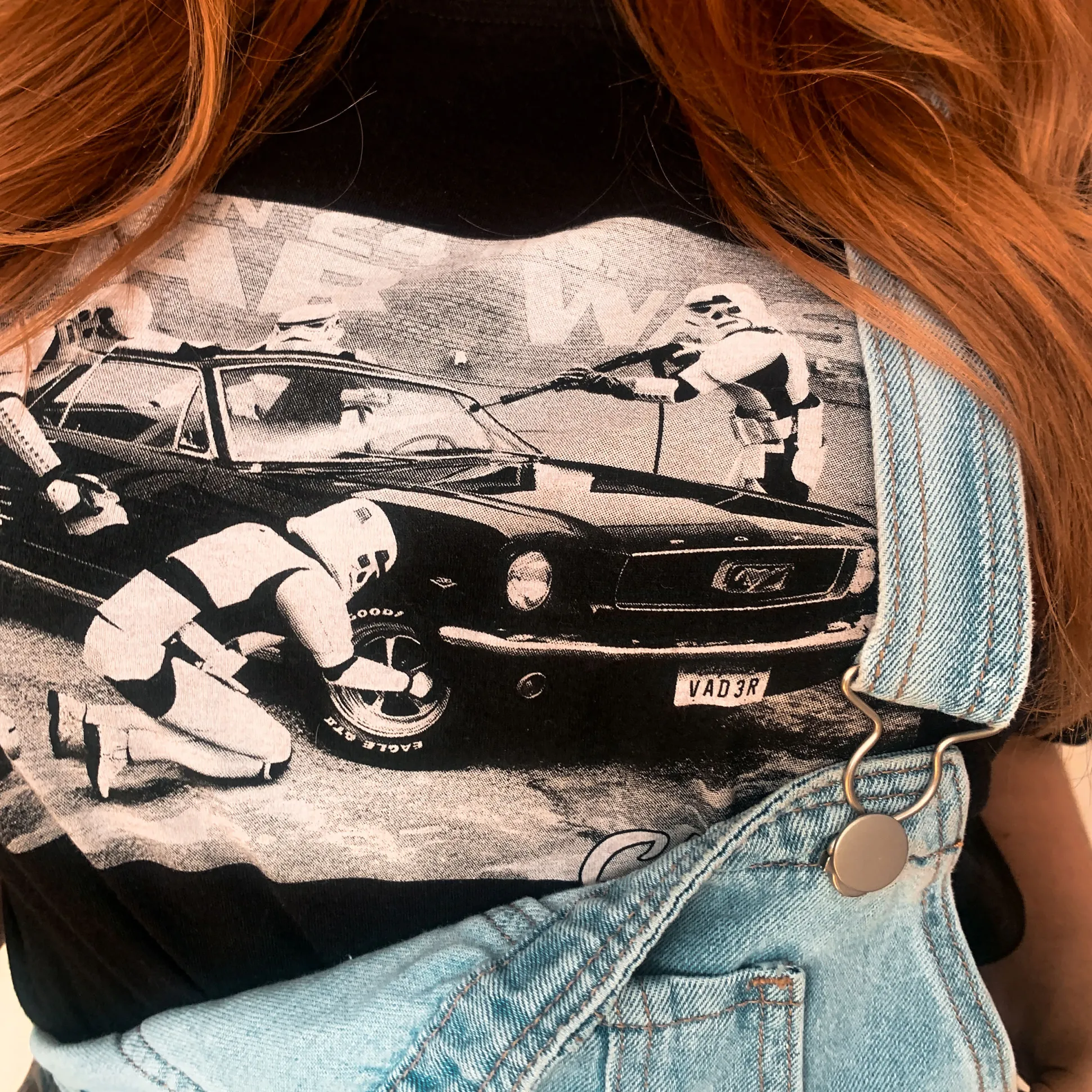 Star Wash T-shirt voor Star Wars Fans zwart