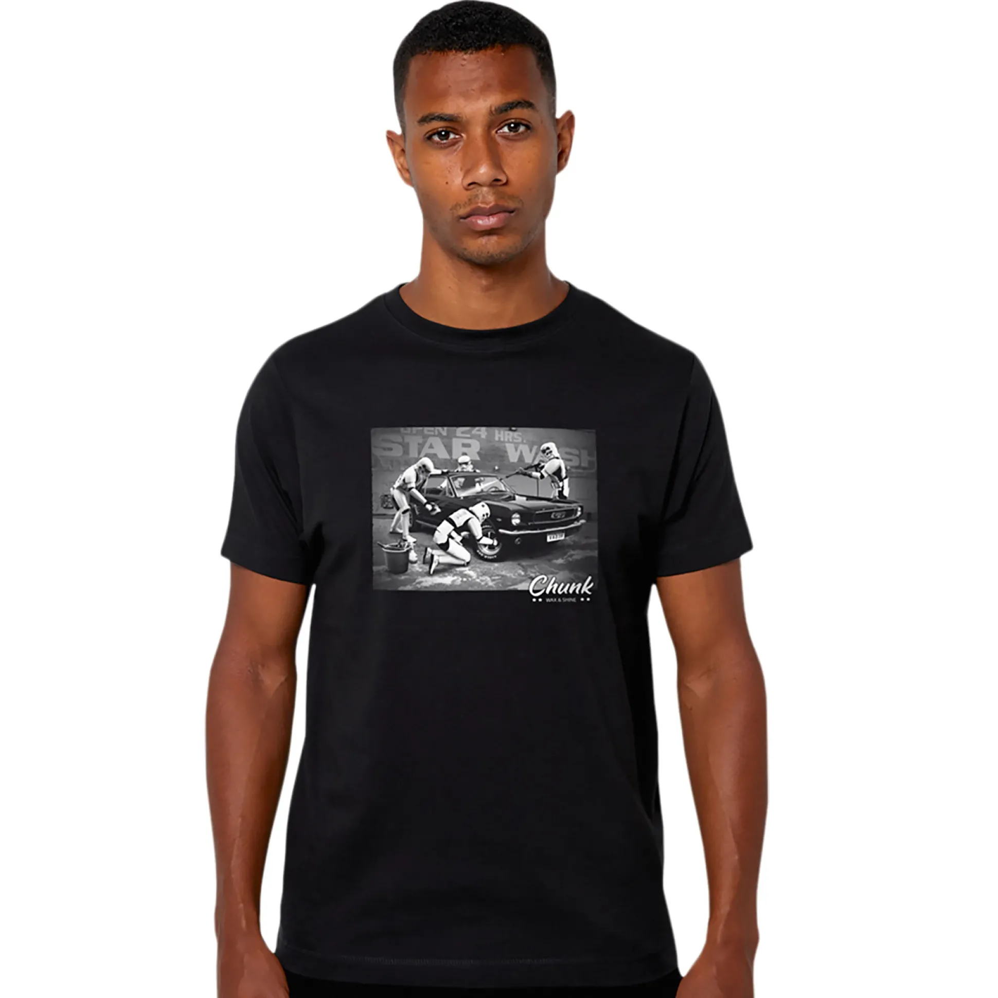 Star Wash T-shirt voor Star Wars Fans zwart