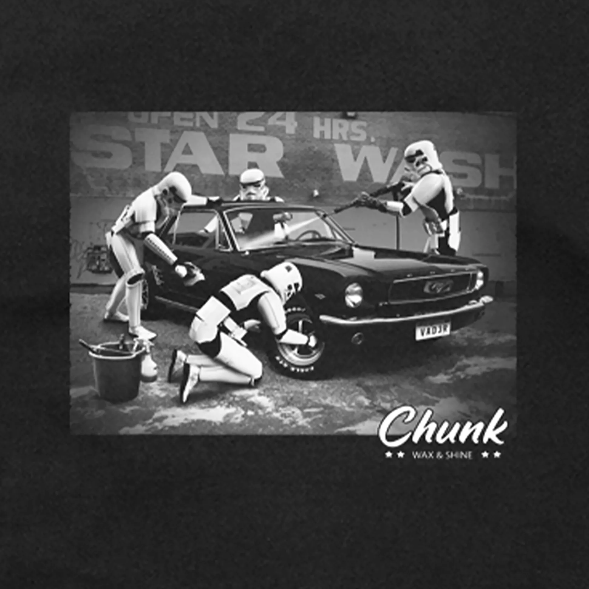 Star Wash T-shirt voor Star Wars Fans zwart