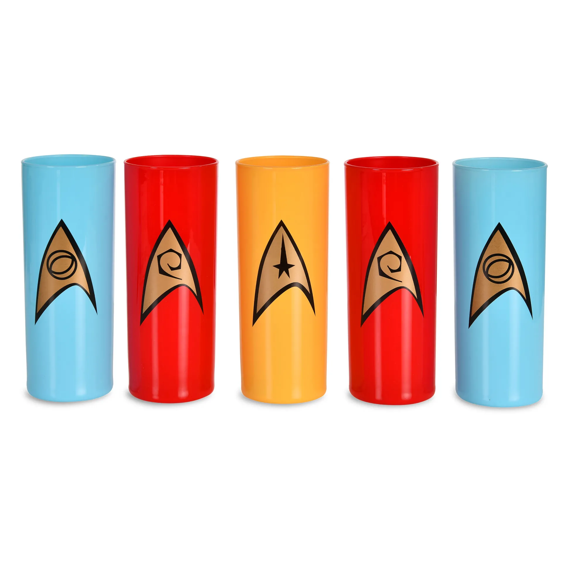 Starfleet Badge Glazen 5-delige Set - Star Trek