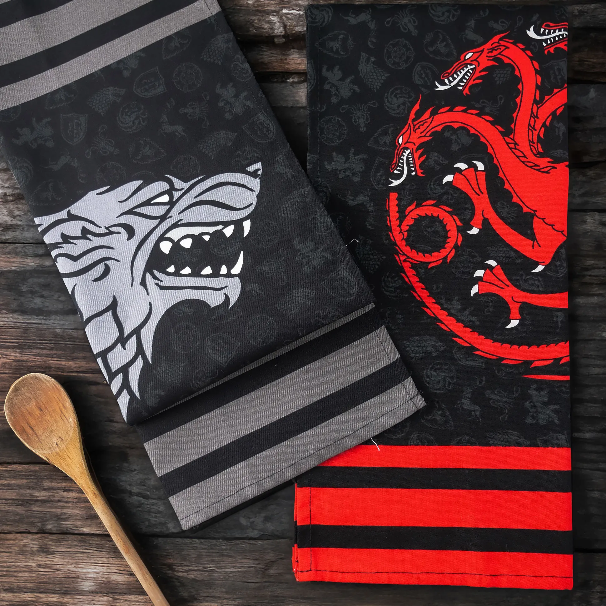 Stark en Targaryen Theedoeken Set - Game of Thrones