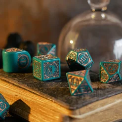 Steampunk Clockwork Nautical Apparatus Modern RPG Dobbelset 7-delig