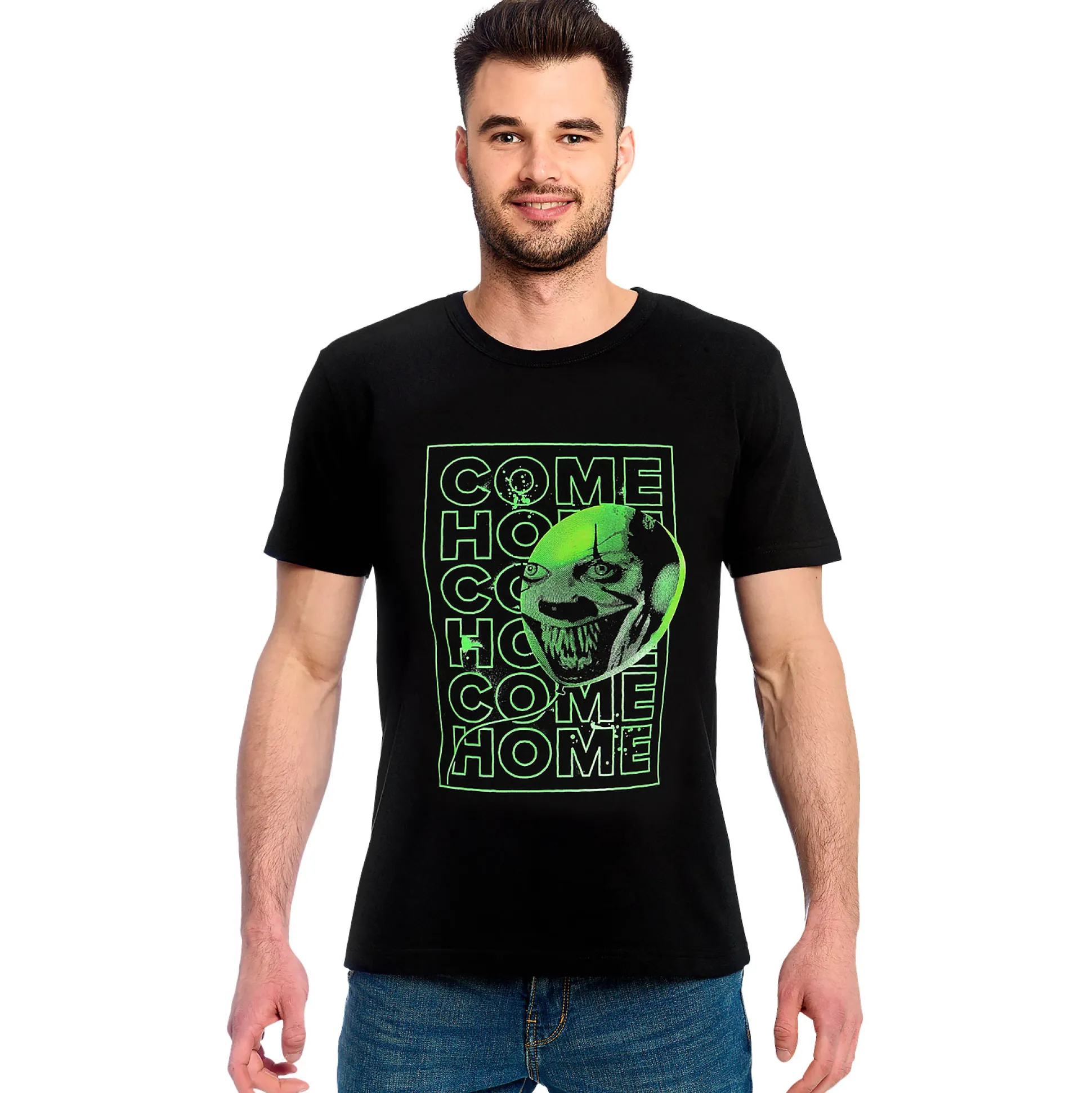 Stephen King's IT - Kom Thuis Glow in the Dark T-Shirt Zwart