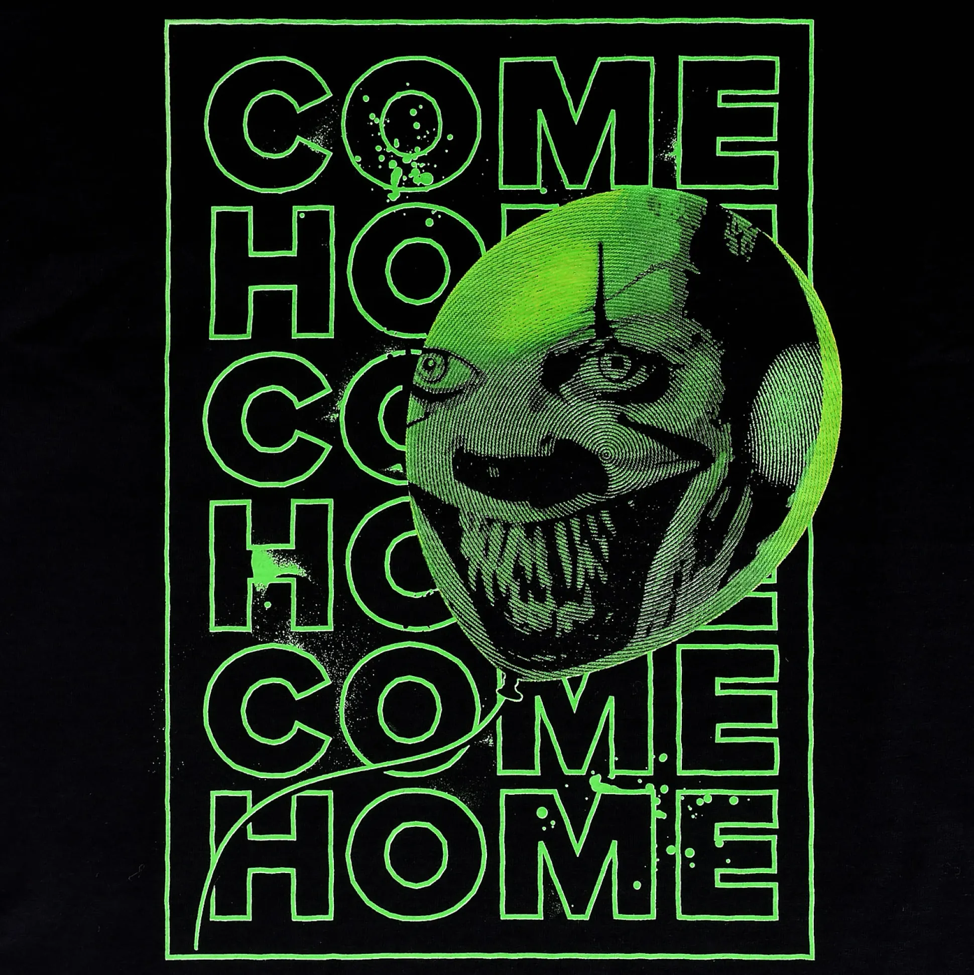 Stephen King's IT - Kom Thuis Glow in the Dark T-Shirt Zwart