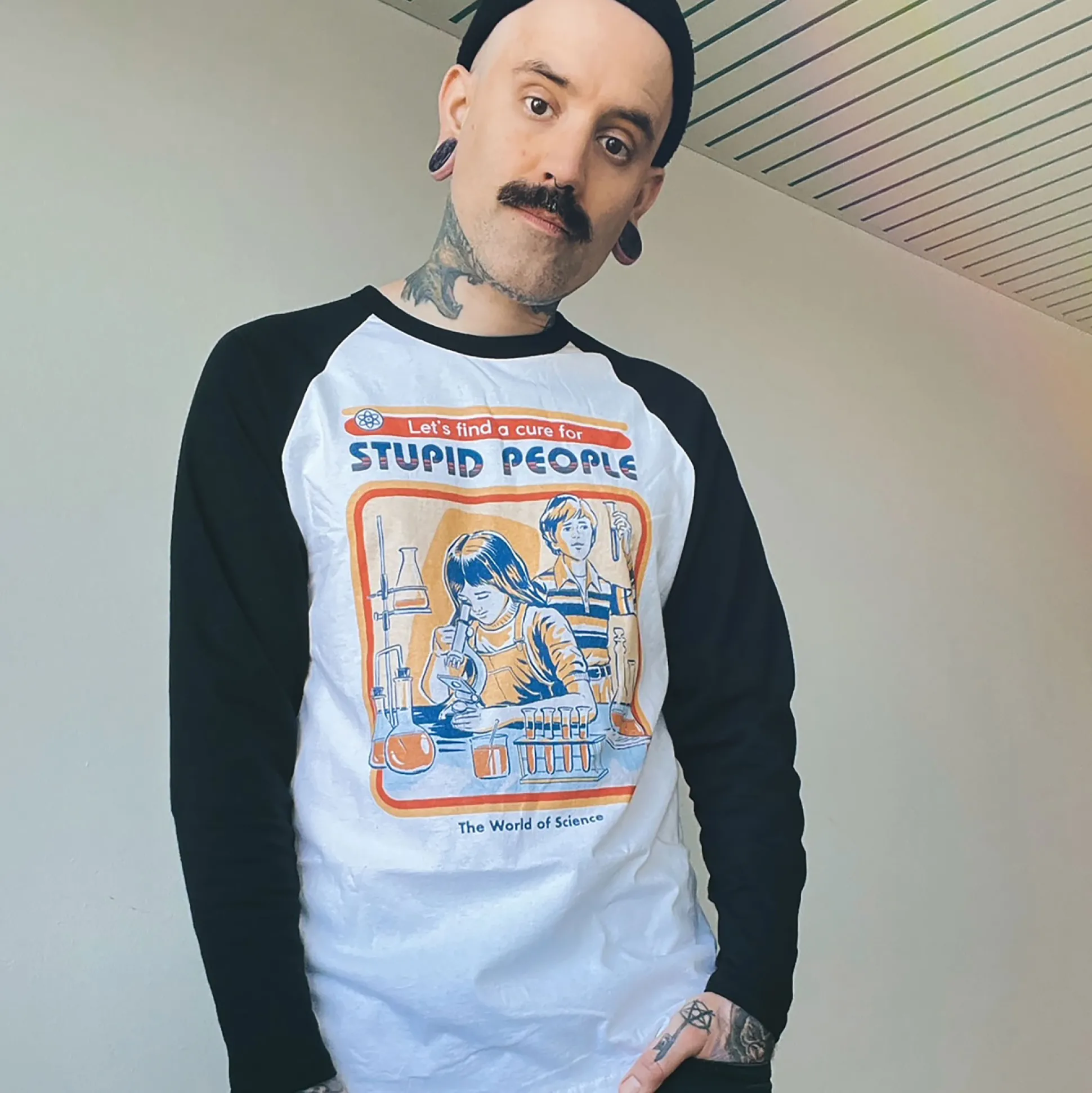 Steven Rhodes - Laten we een geneesmiddel vinden voor domme mensen Longsleeve