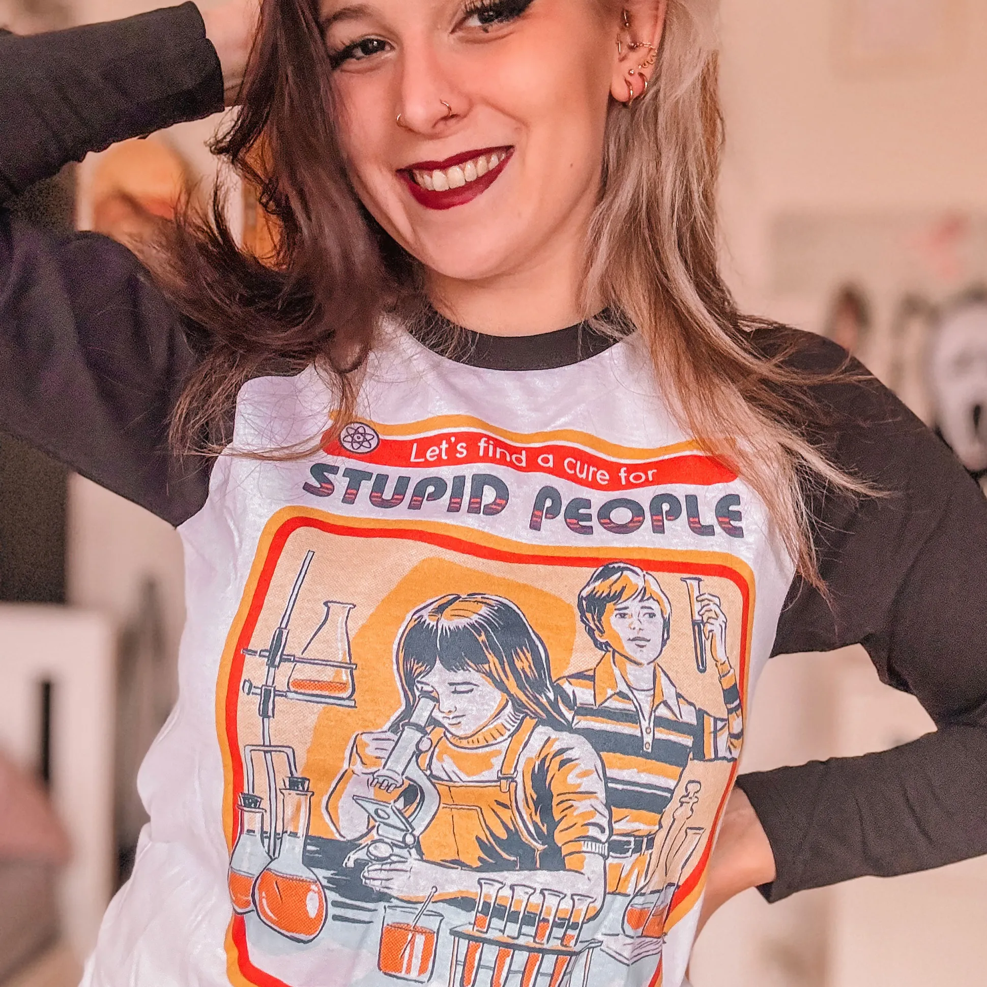 Steven Rhodes - Laten we een geneesmiddel vinden voor domme mensen Longsleeve