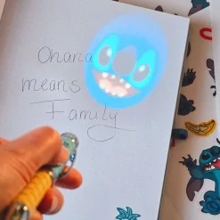 Stitch Pluche Notitieboek met Projector Pen - Lilo & Stitch