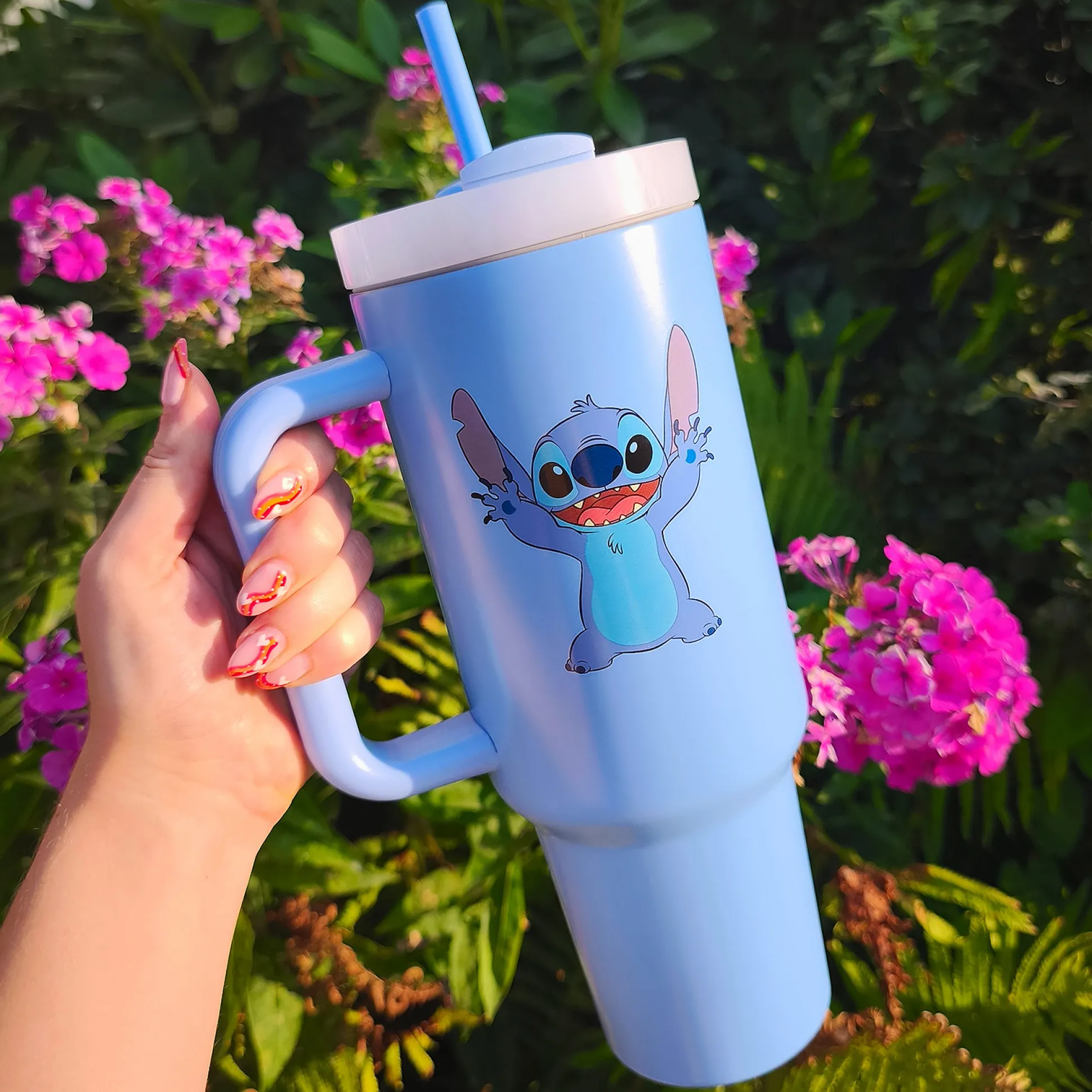 Stitch To Go Beker met rietje - Lilo & Stitch