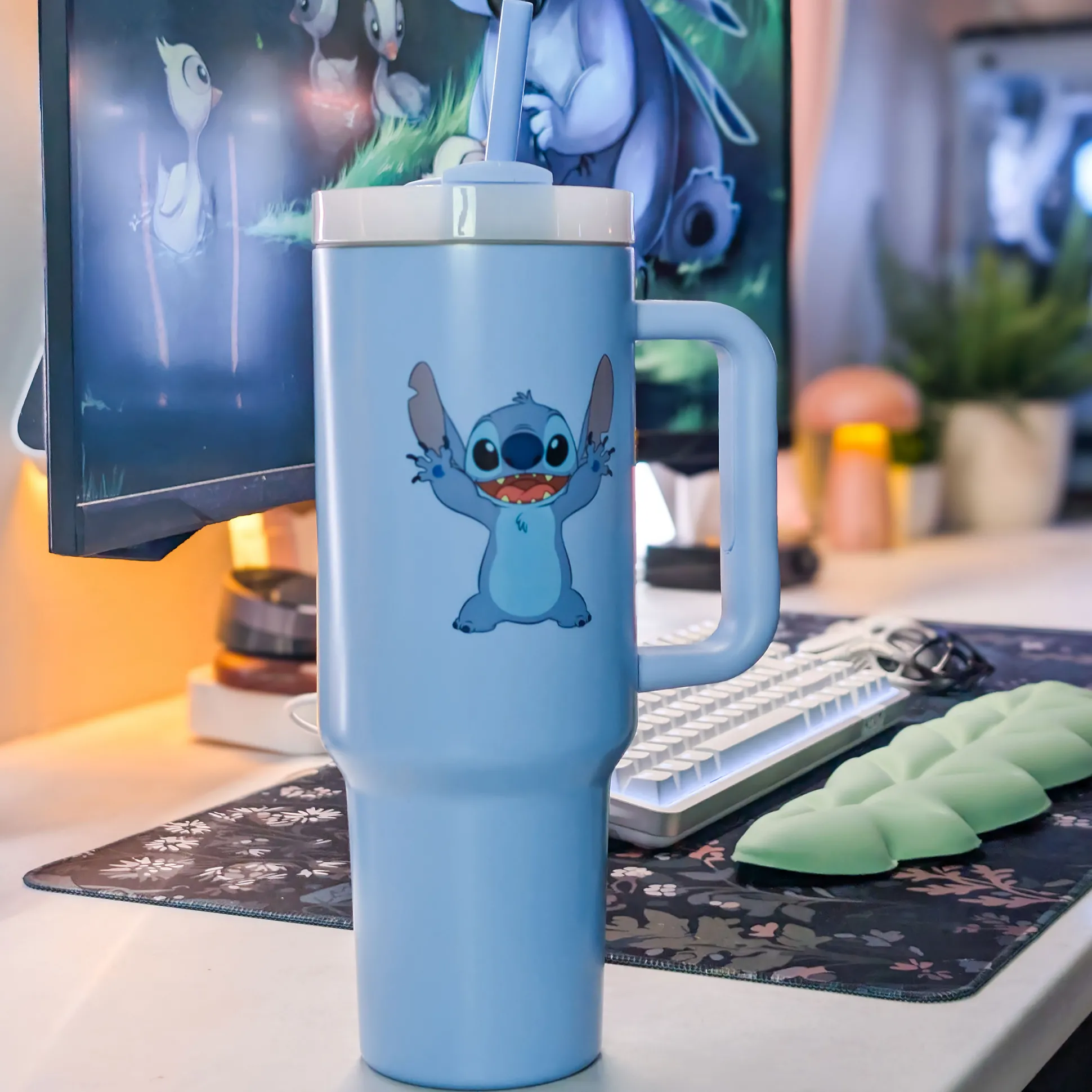 Stitch To Go Beker met rietje - Lilo & Stitch