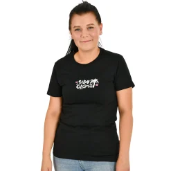 Stitch T-shirt Dames Zwart - Lilo & Stitch