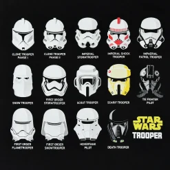 Stormtrooper helm-collage T-shirt zwart - Star Wars