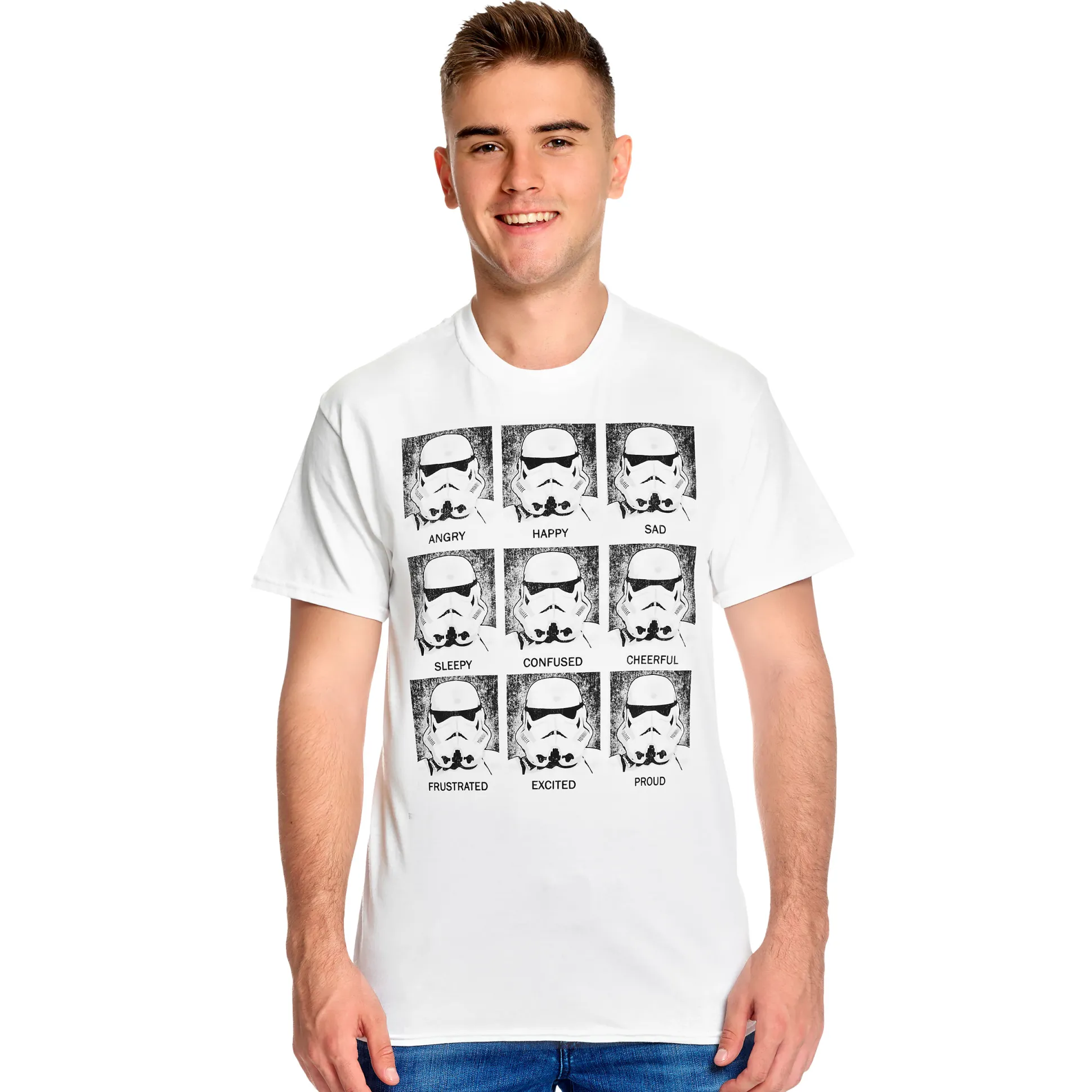 Stormtrooper Multiface T-shirt wit - Star Wars