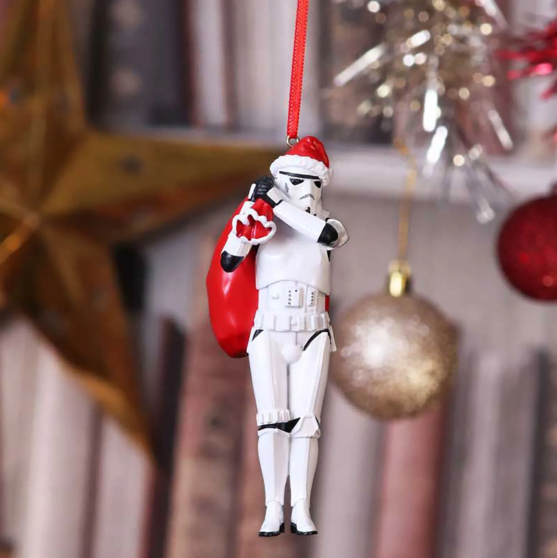 Stormtrooper Santa met zak kerstboomversiering - Star Wars
