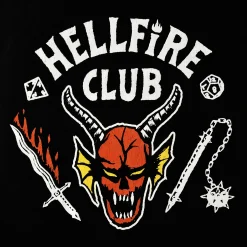 Stranger Things - Hellfire Club Logo T-shirt zwart