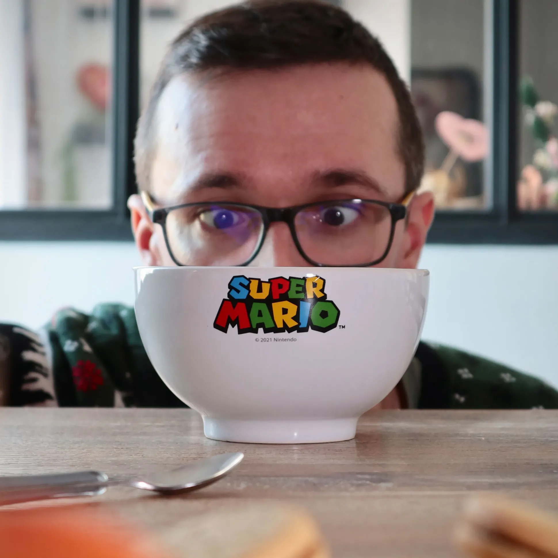 Super Mario - Logo Ontbijtkom