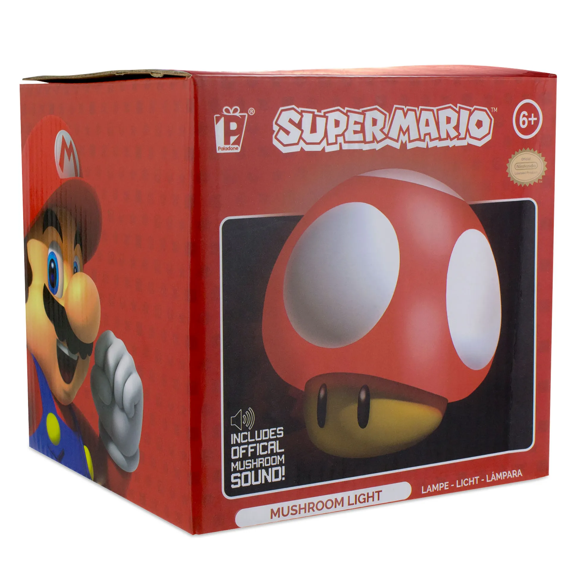 Super Mario - Super-Paddenstoel Tafellamp met Geluid