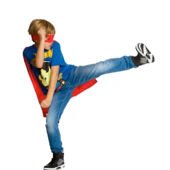 Superman - Kinder T-shirt met Cape & Oogmasker