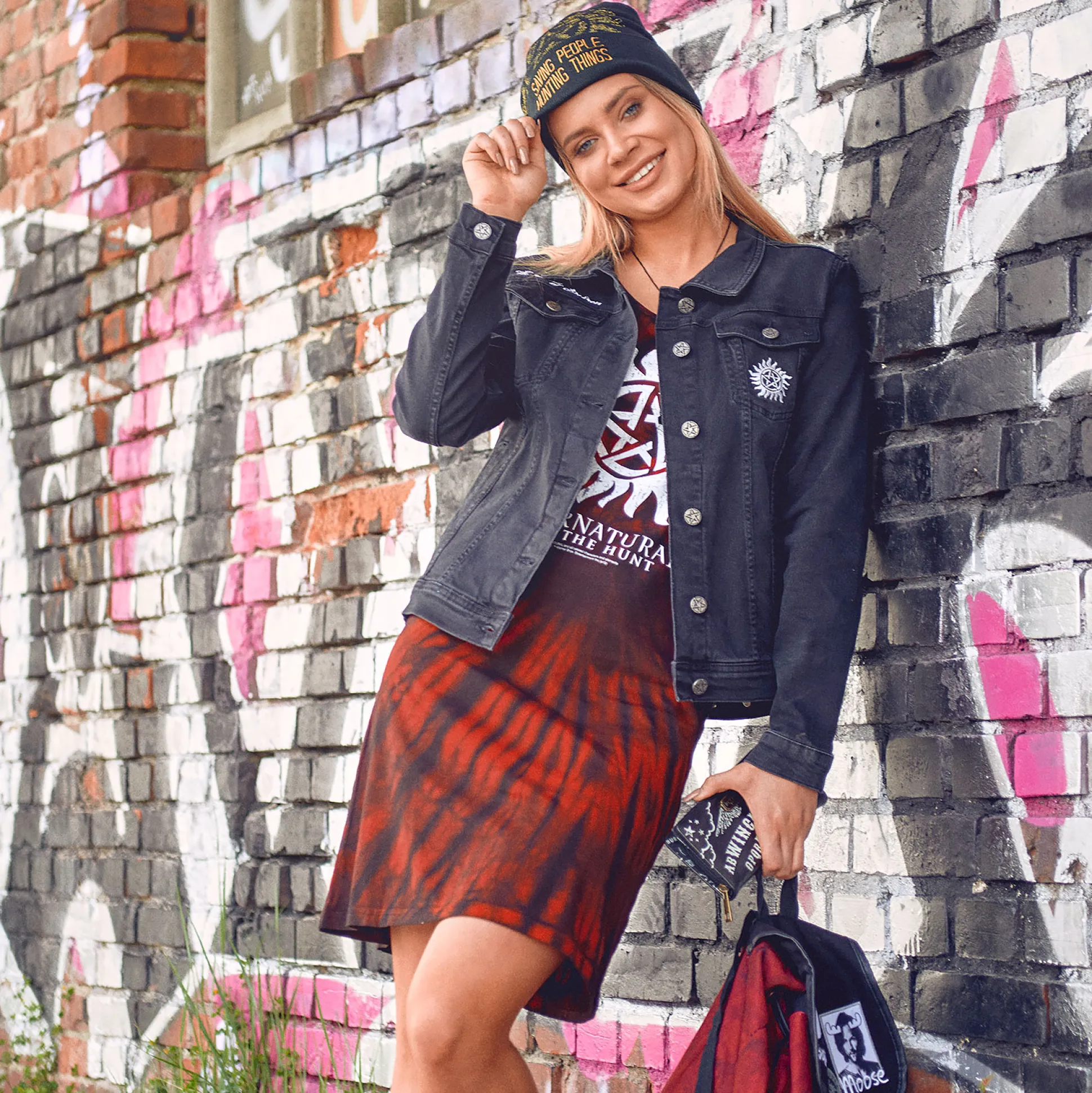 Supernatural - Anti Possession Symbool Batik Mini Jurk