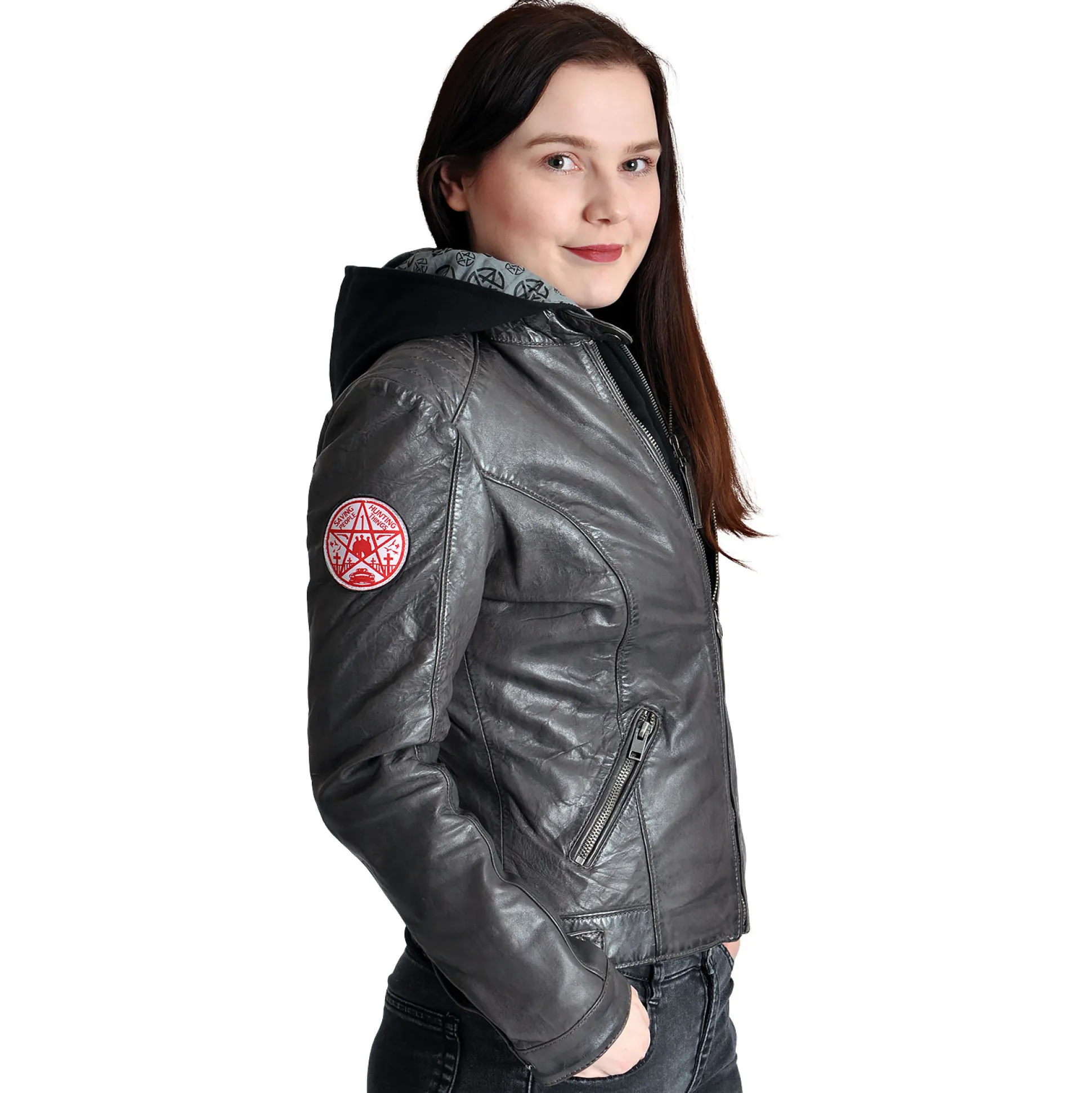 Supernatural - Anti Possession Symbool Leren Jas Dames