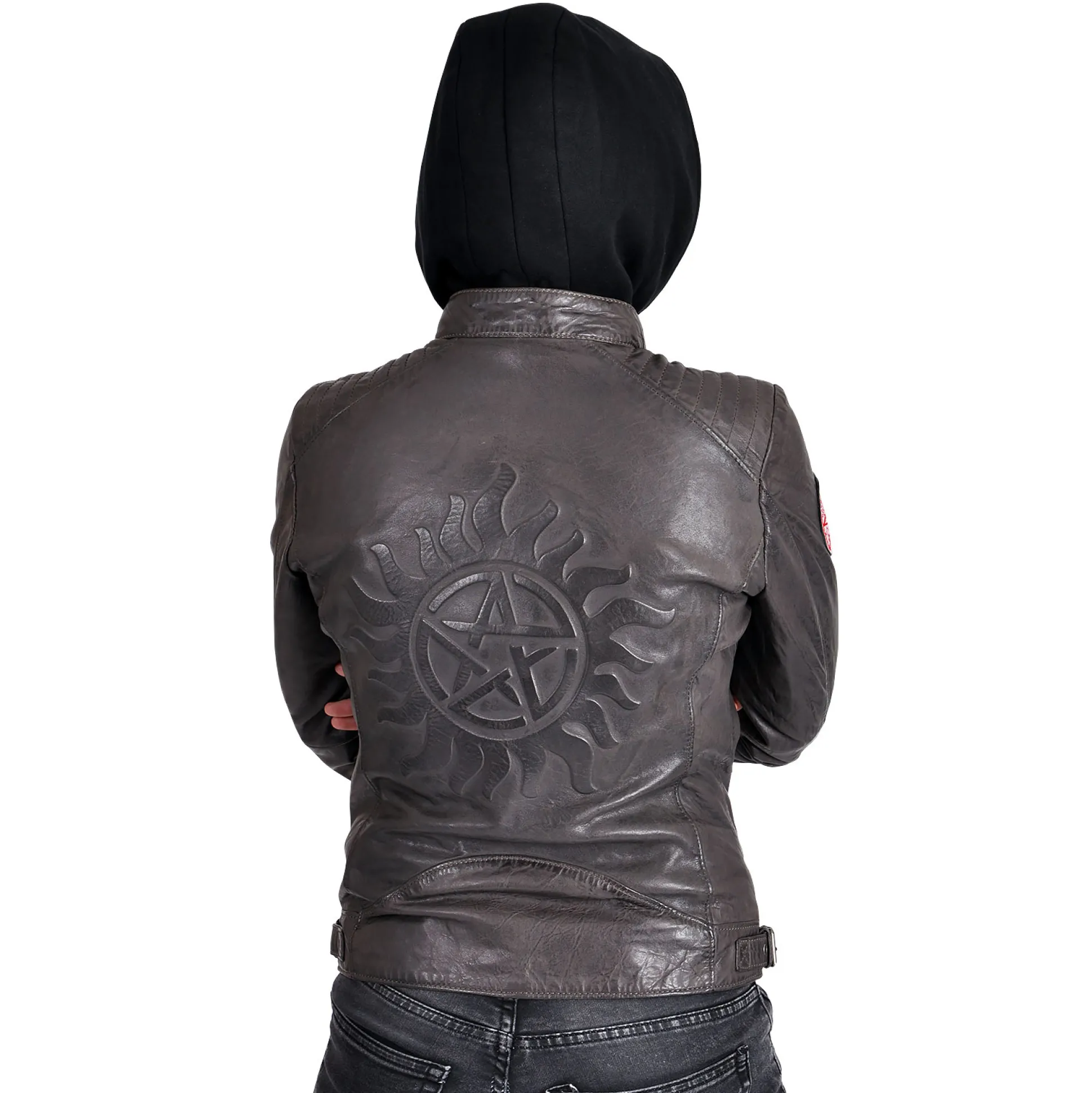 Supernatural - Anti Possession Symbool Leren Jas Dames
