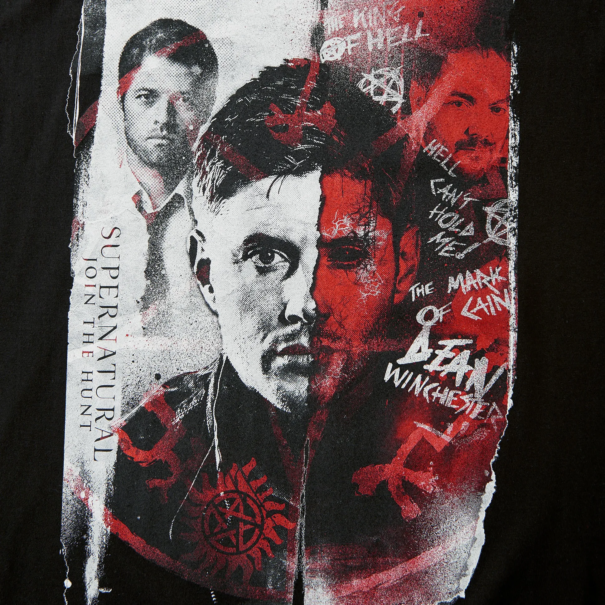 Supernatural - Dean Winchester T-shirt zwart