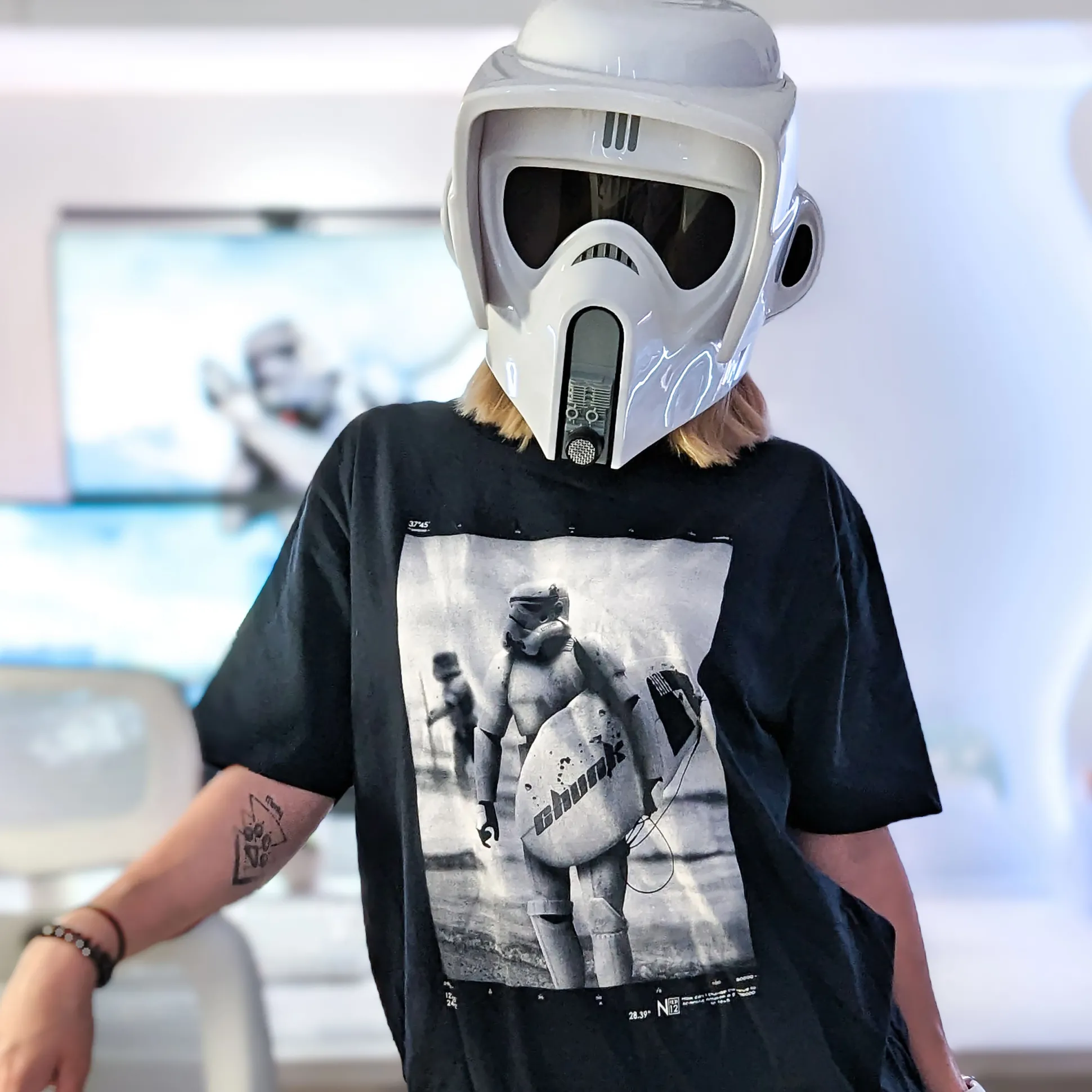 Surfing Trooper T-shirt voor Star Wars-fans blauw