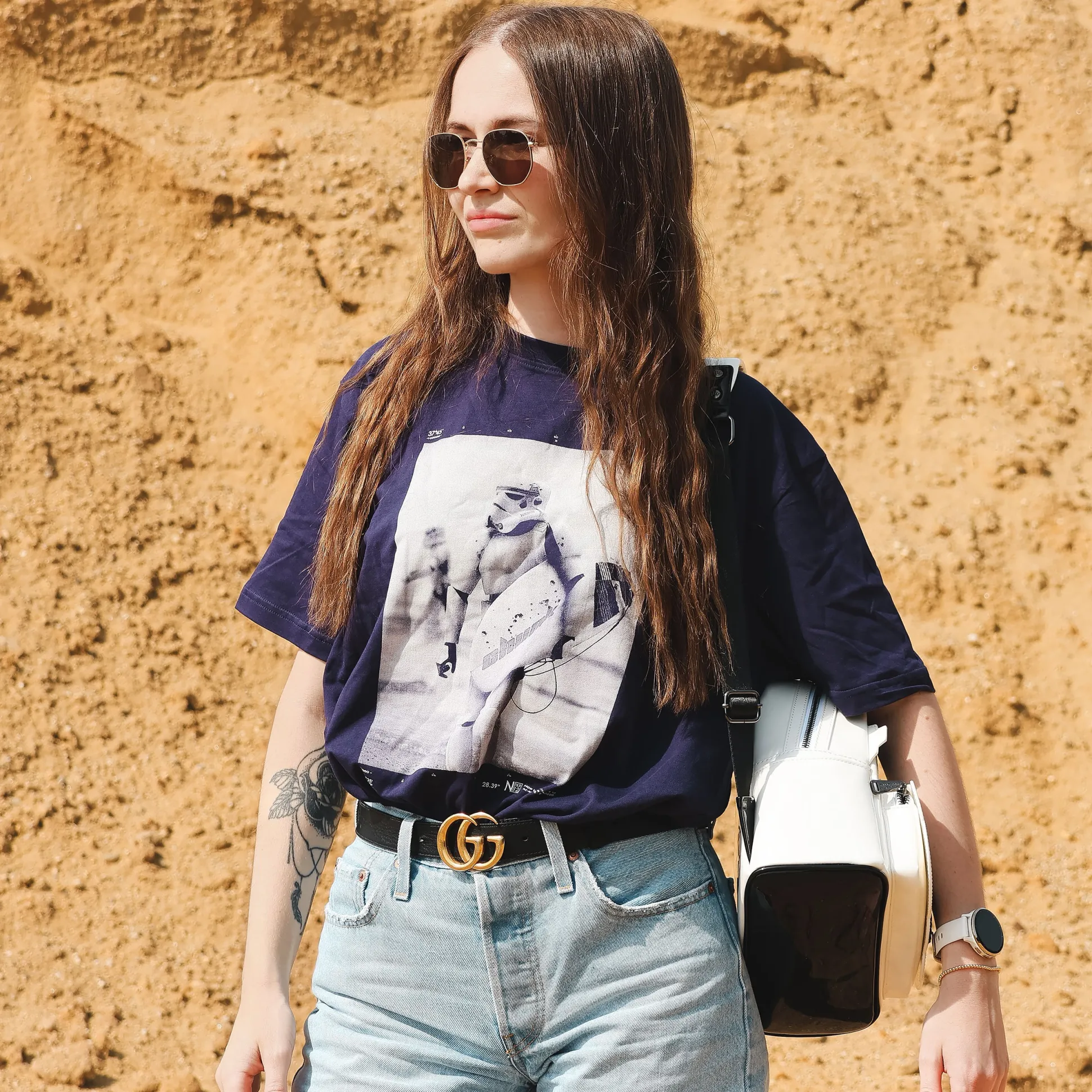 Surfing Trooper T-shirt voor Star Wars-fans blauw