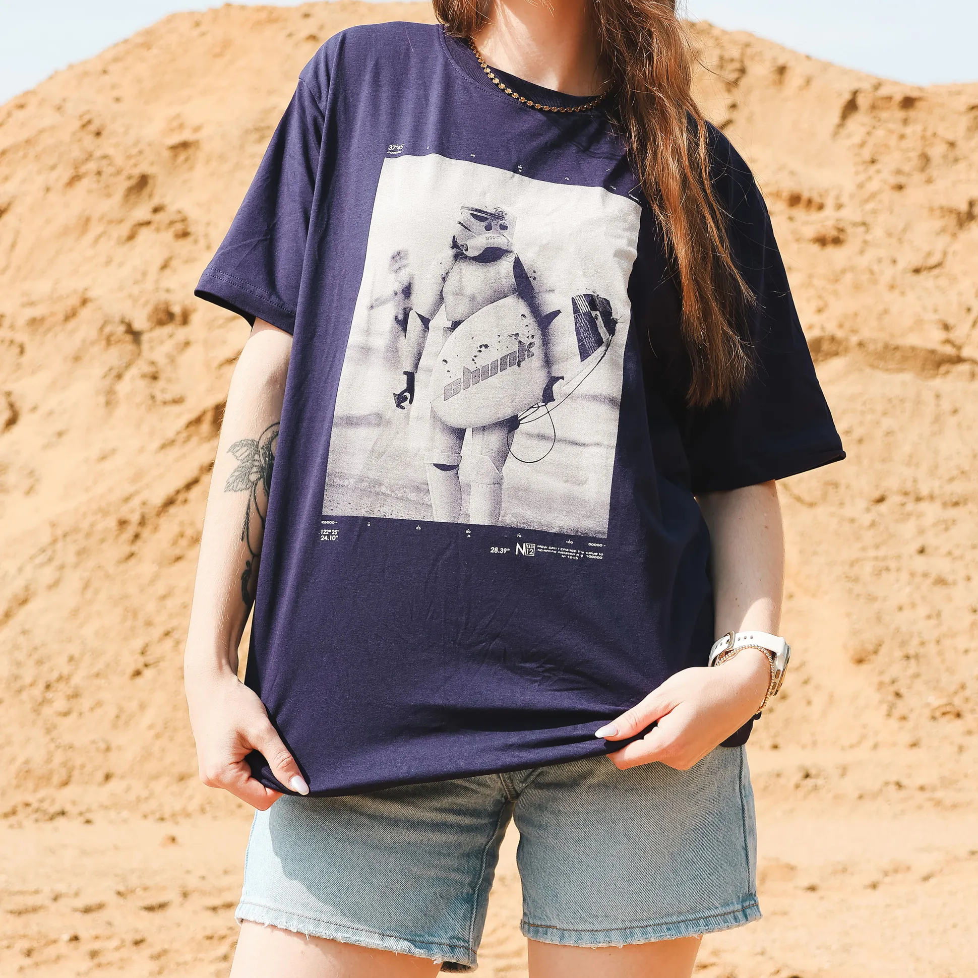 Surfing Trooper T-shirt voor Star Wars-fans blauw