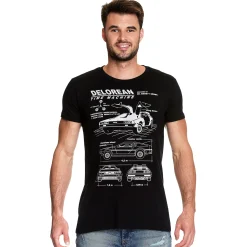 Terug naar de Toekomst - DeLorean T-shirt zwart