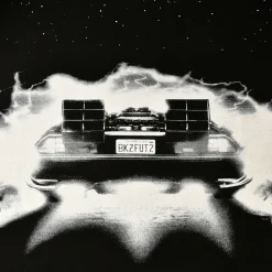 Terug naar de Toekomst - DeLorean Oversize T-Shirt zwart