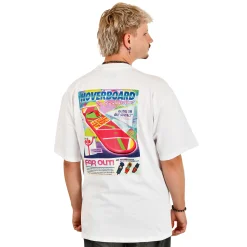 Terug naar de Toekomst - Hoverboard Oversized T-Shirt Wit