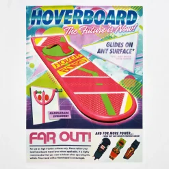 Terug naar de Toekomst - Hoverboard Oversized T-Shirt Wit