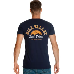 Terug naar de Toekomst - Hill Valley T-Shirt Blauw