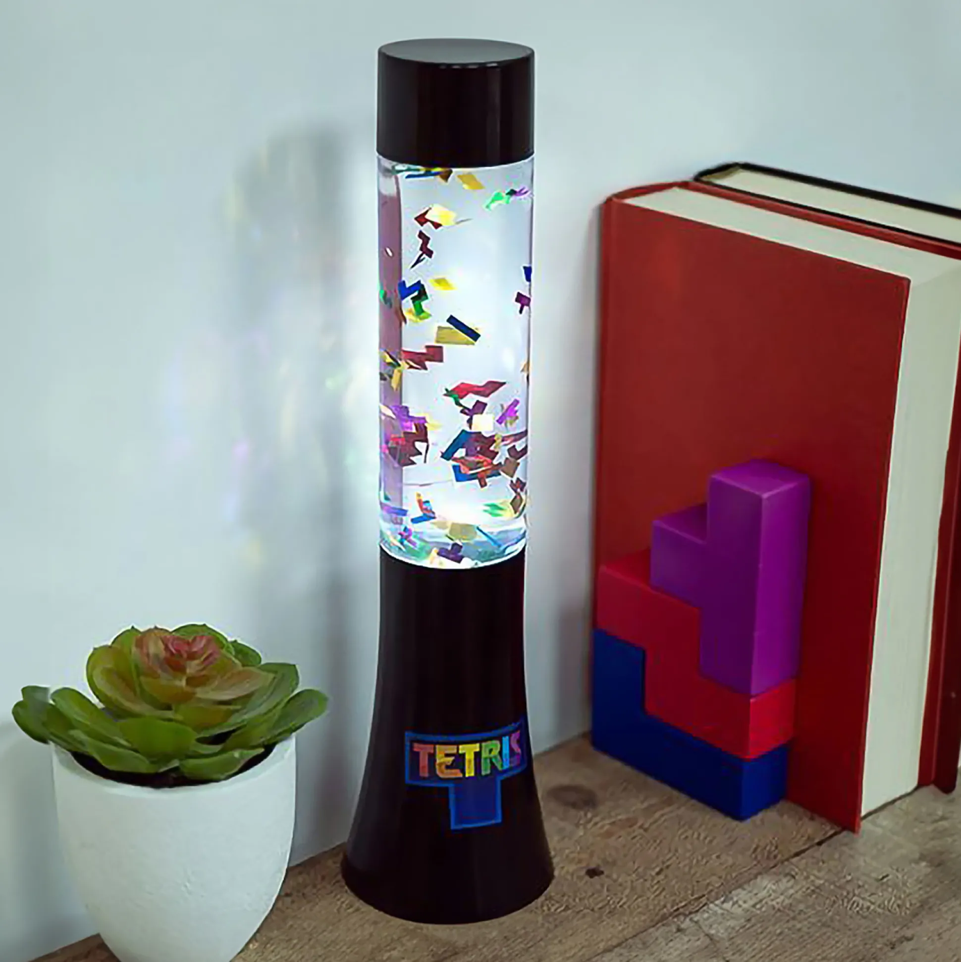 Tetris Glitter Flow Lamp