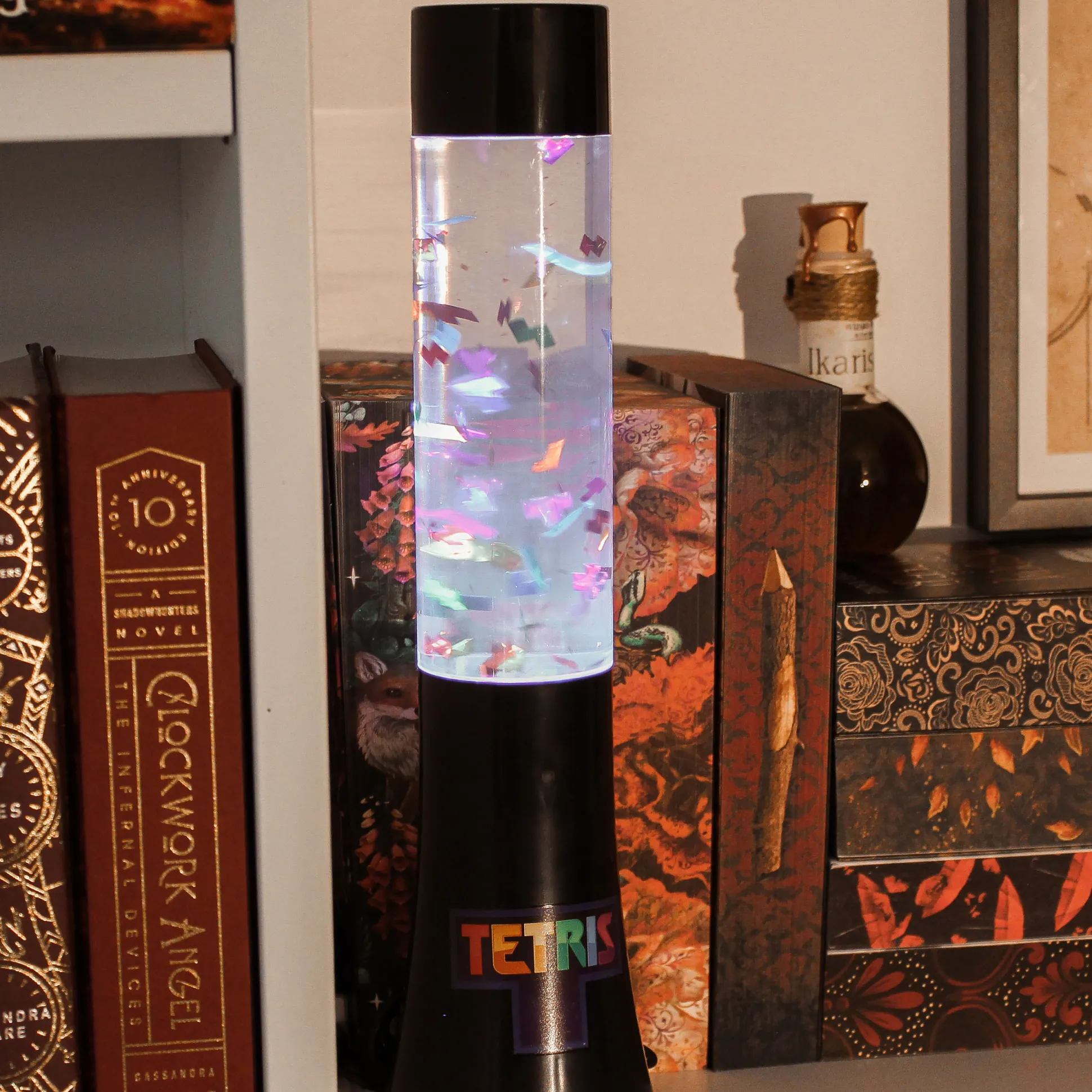 Tetris Glitter Flow Lamp