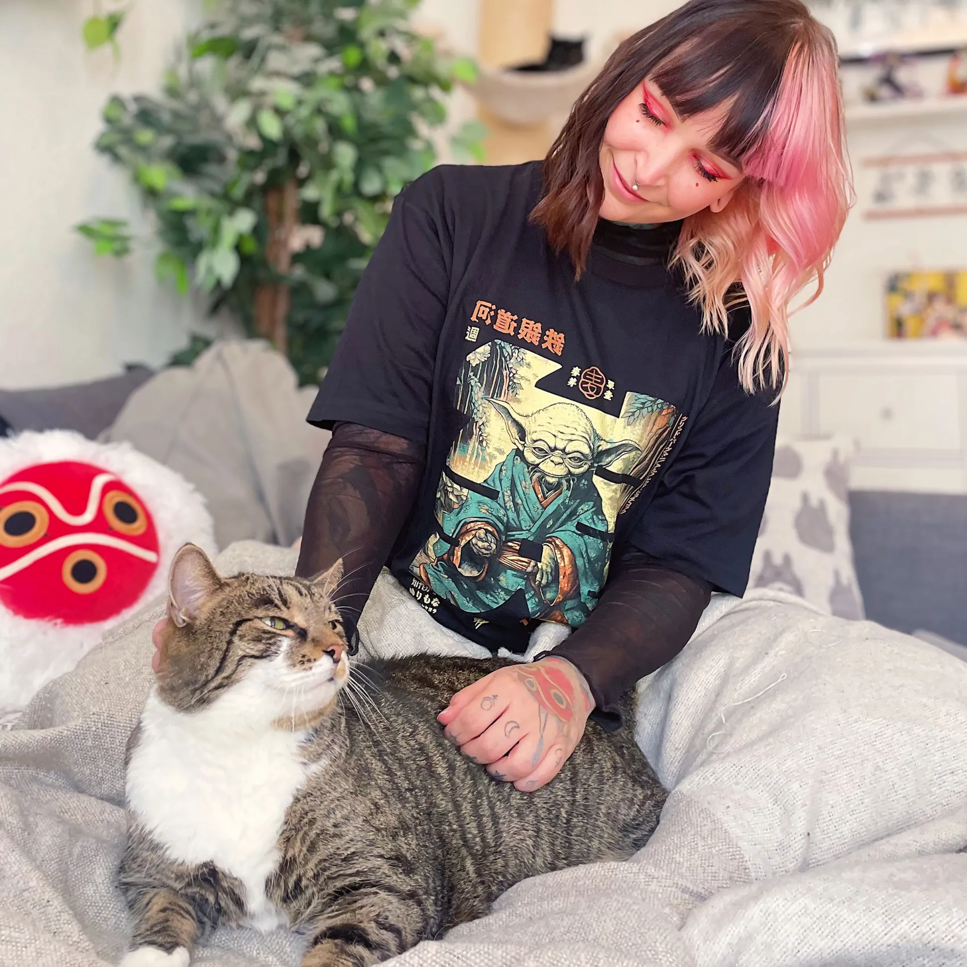 The Force Calligraphy T-Shirt voor Star Wars Fans Zwart