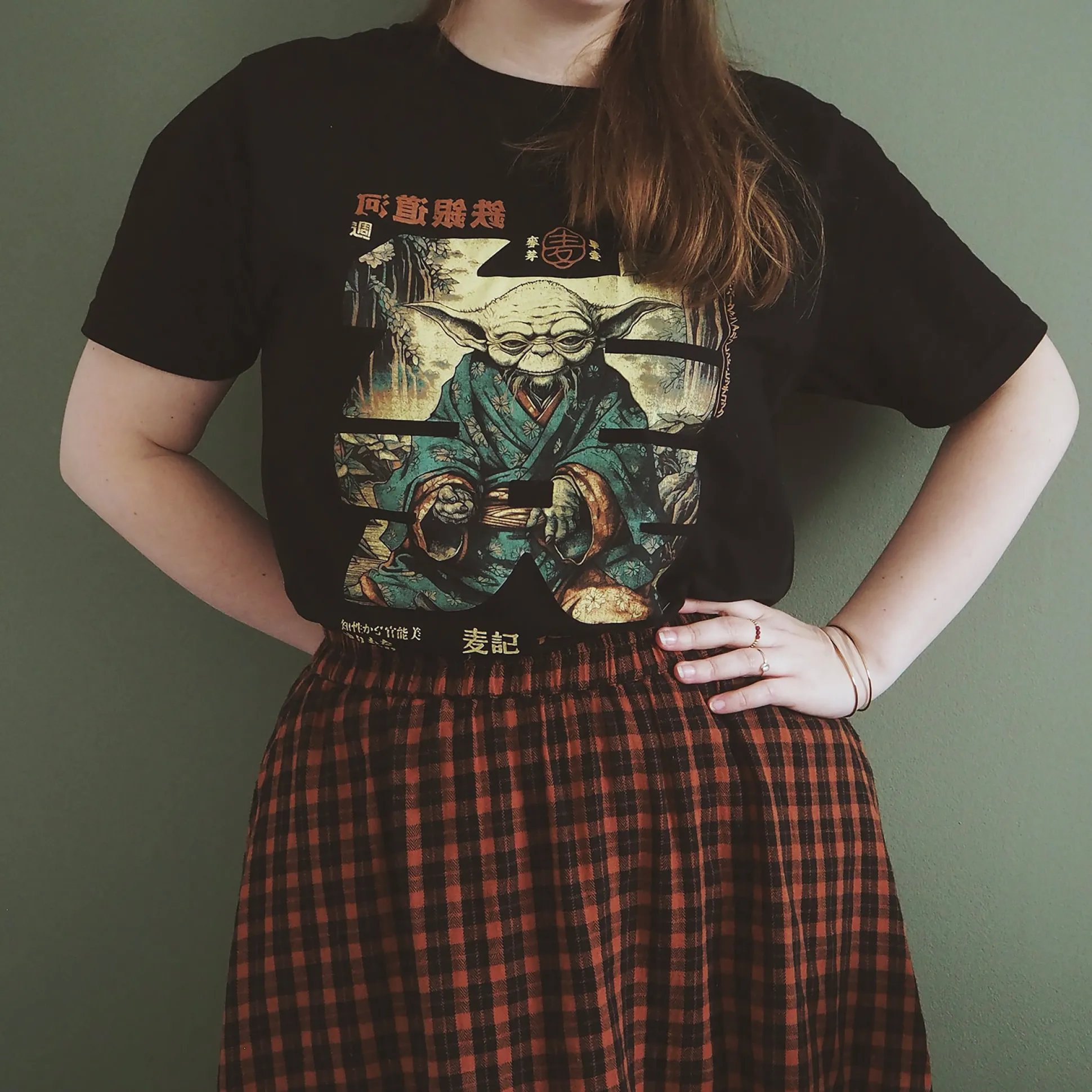 The Force Calligraphy T-Shirt voor Star Wars Fans Zwart