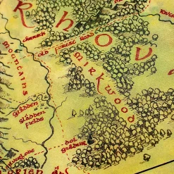 The Lord of the Rings - Midden-aarde Kaart Onderzetters set van 12