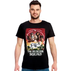 The Suicide Squad - Groeps Poster T-Shirt zwart
