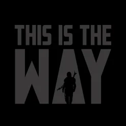 The Way T-Shirt voor Star Wars Fans zwart