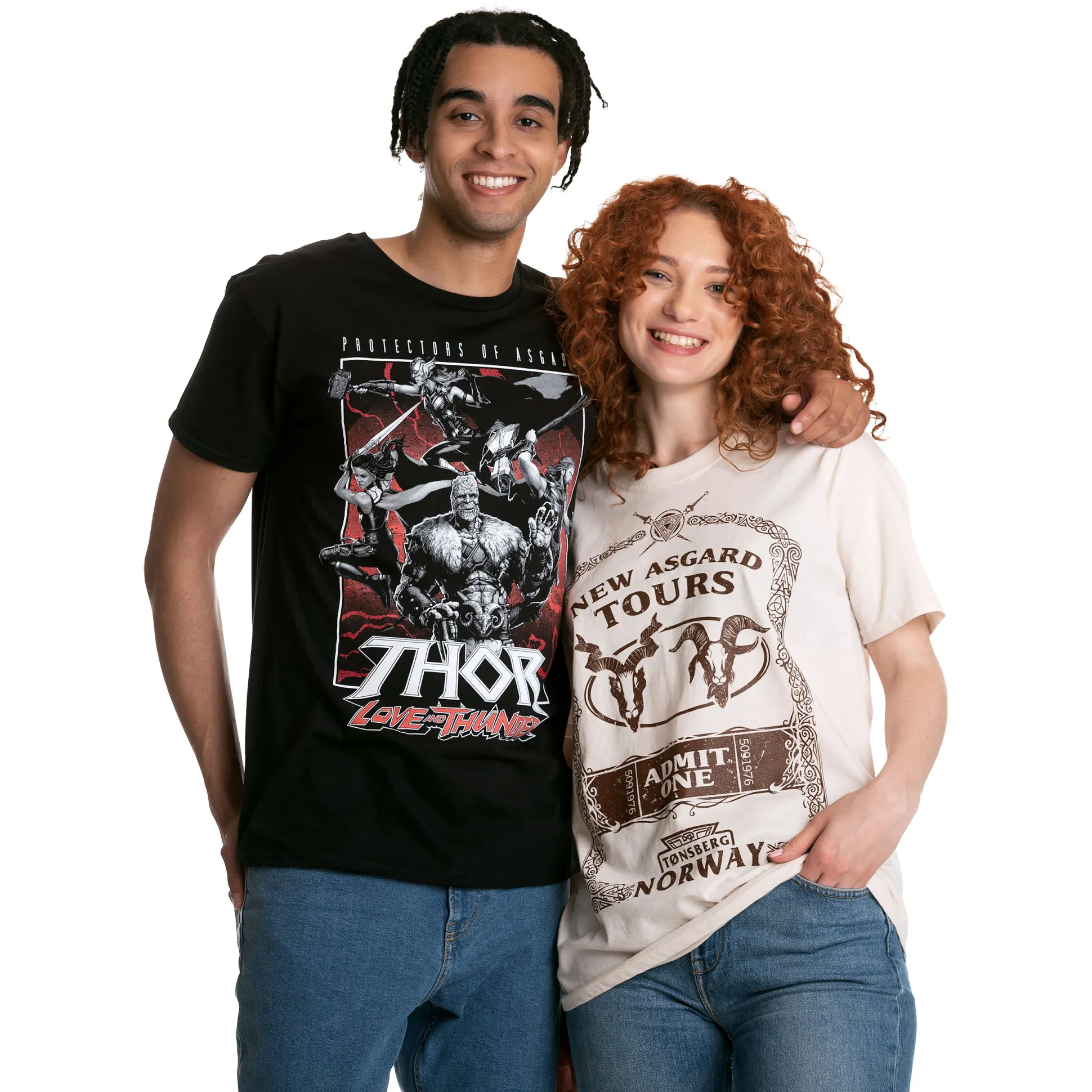 Thor Love & Thunder - Protectors of Asgard T-Shirt zwart