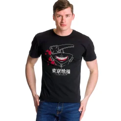 Tokyo Ghoul - Kaneki Mask T-Shirt Zwart