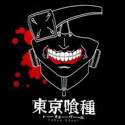 Tokyo Ghoul - Kaneki Mask T-Shirt Zwart
