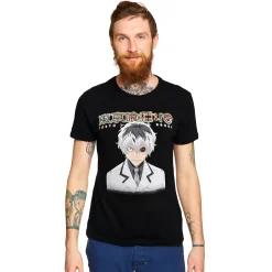 Tokyo Ghoul - Ken Kaneki met Kakugan T-shirt zwart