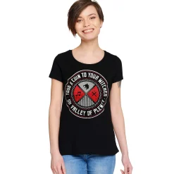 Toss a Coin dames T-shirt voor Witcher fans zwart