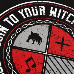 Toss a Coin dames T-shirt voor Witcher fans zwart