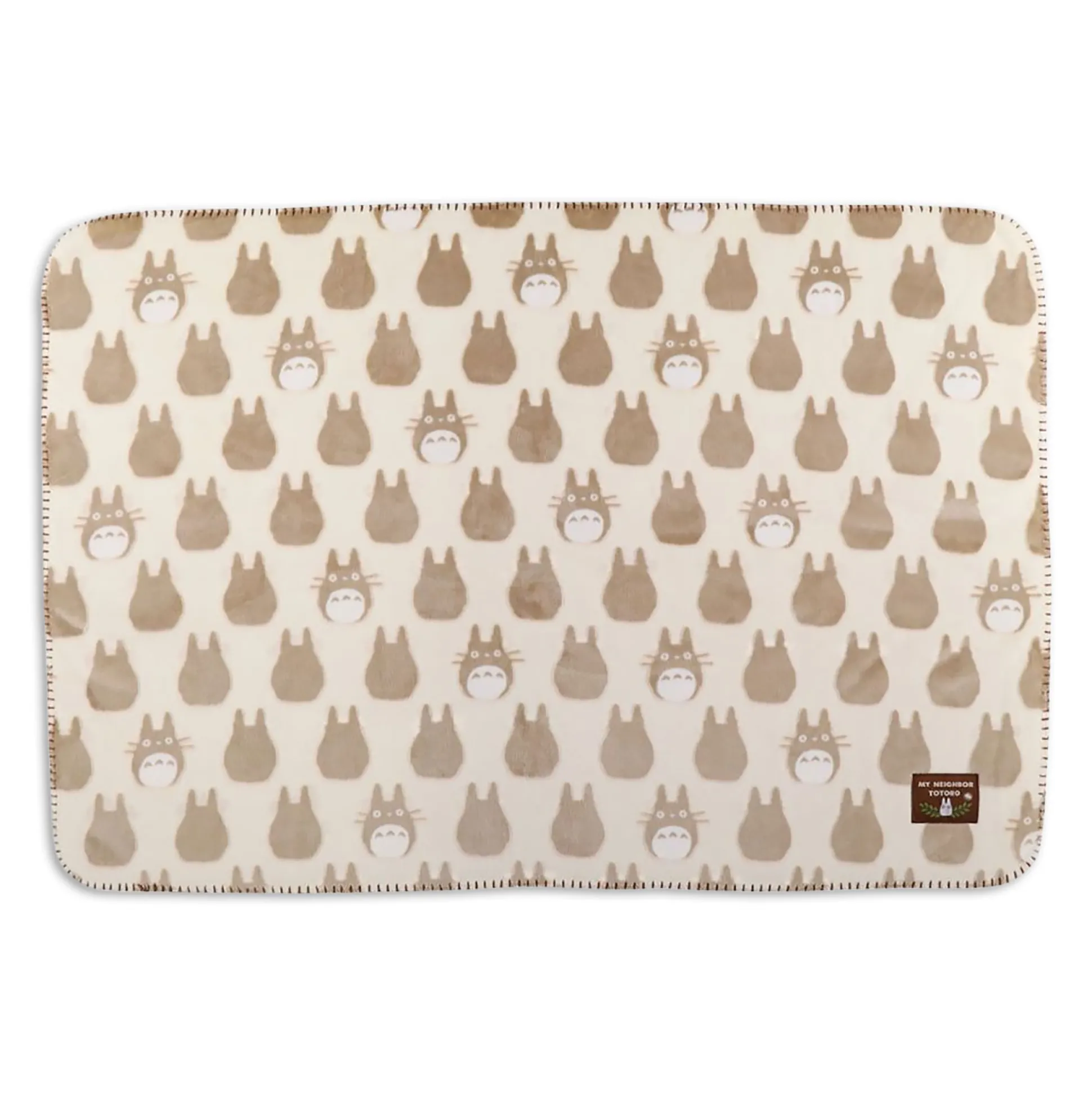 Totoro - Silhouet knuffeldeken met teddyvoering